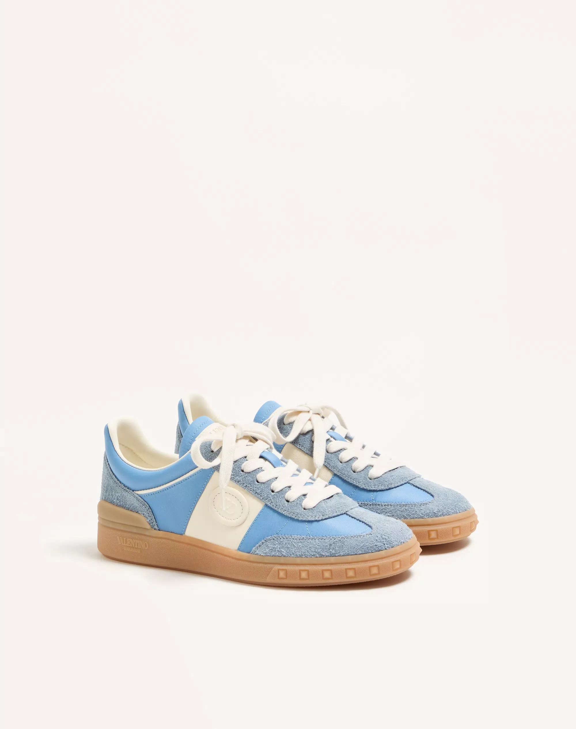 Valentino Upvillage Sneaker In Crust Leather With Nappa Calfskin Leather Band - Image 7